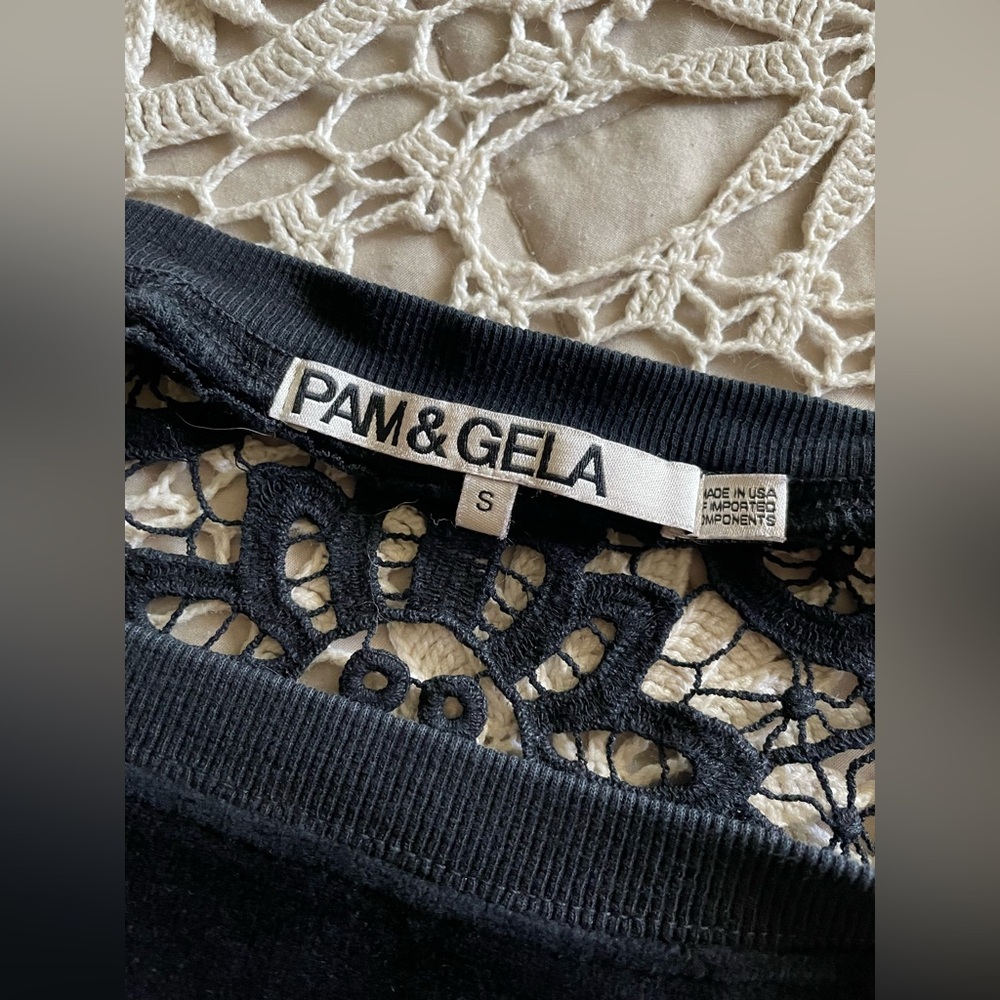 Pam & Gela velvet and lace top - Picture 9 of 10